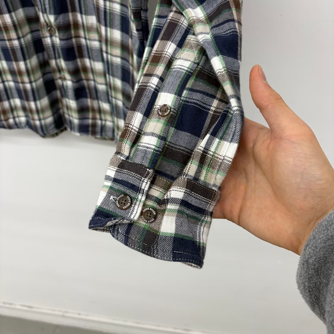 에디바우어 체크 셔츠 남방 남/S 상품이미지5