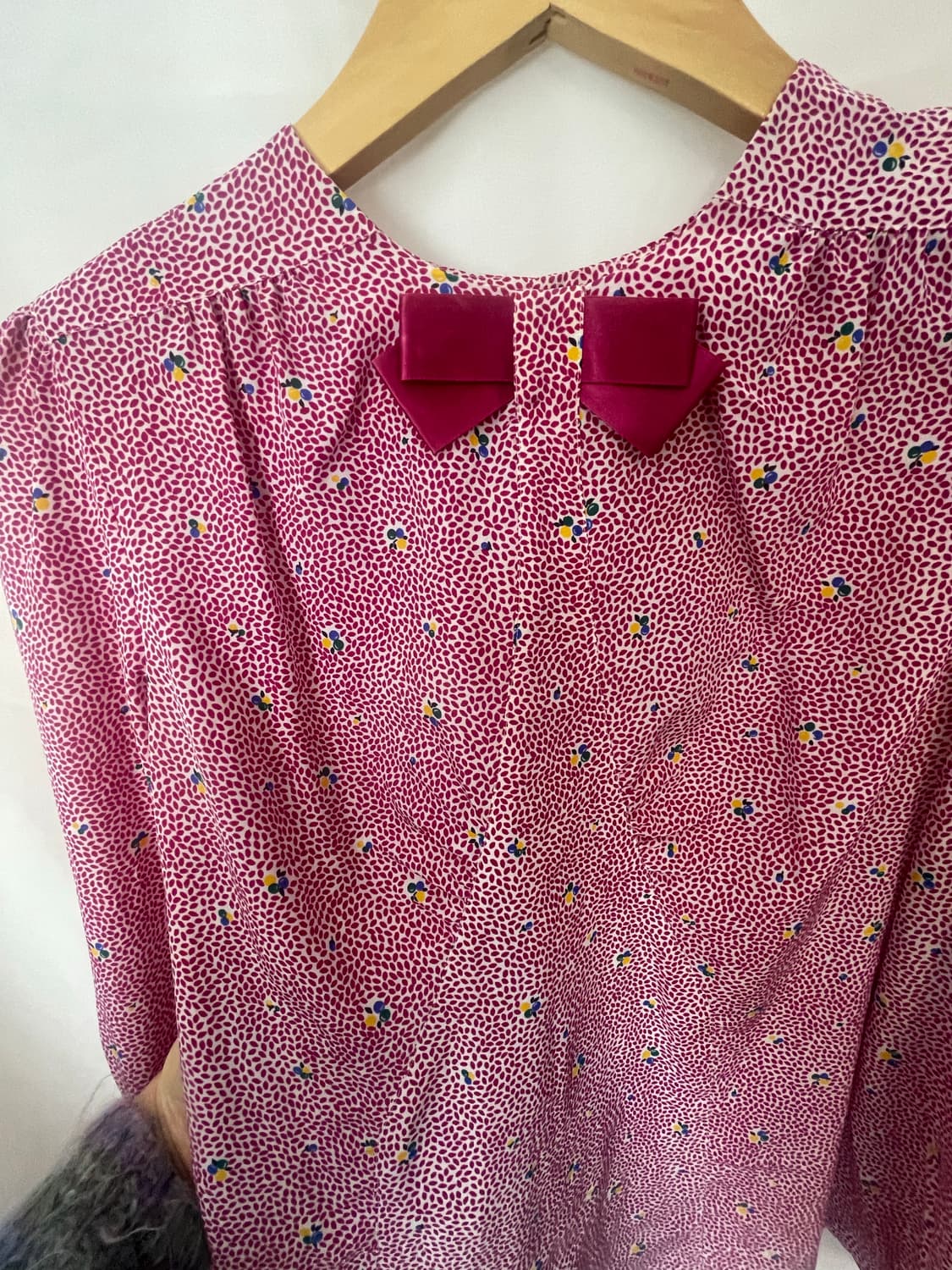 NINA RICCI  리본 플라워 블라우스 상품이미지2