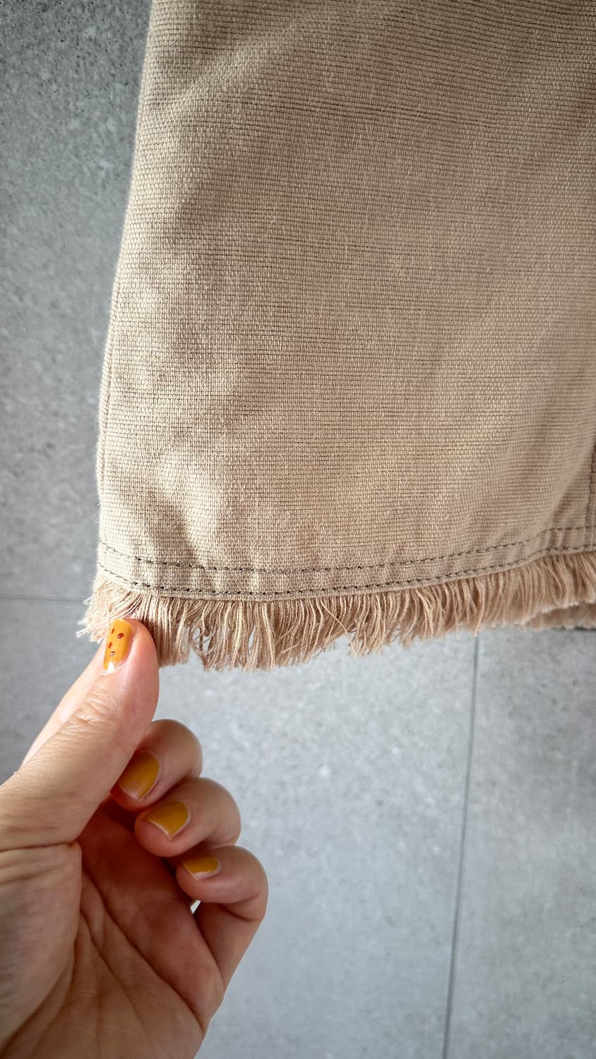 가을 스커트 가을린넨 아랫단 수술 플러피 미디 상품이미지2