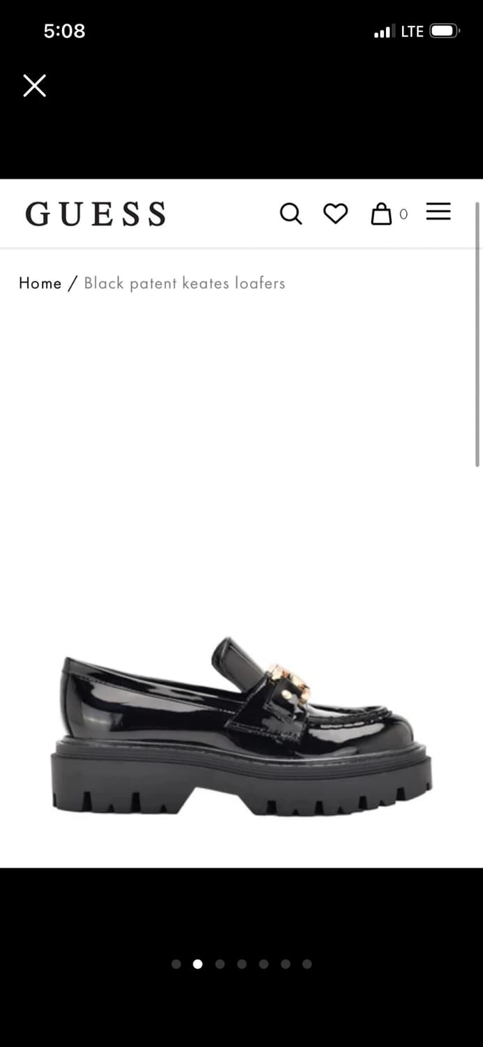 [Guess] Black Patent Keates Loafers 260 상품이미지2