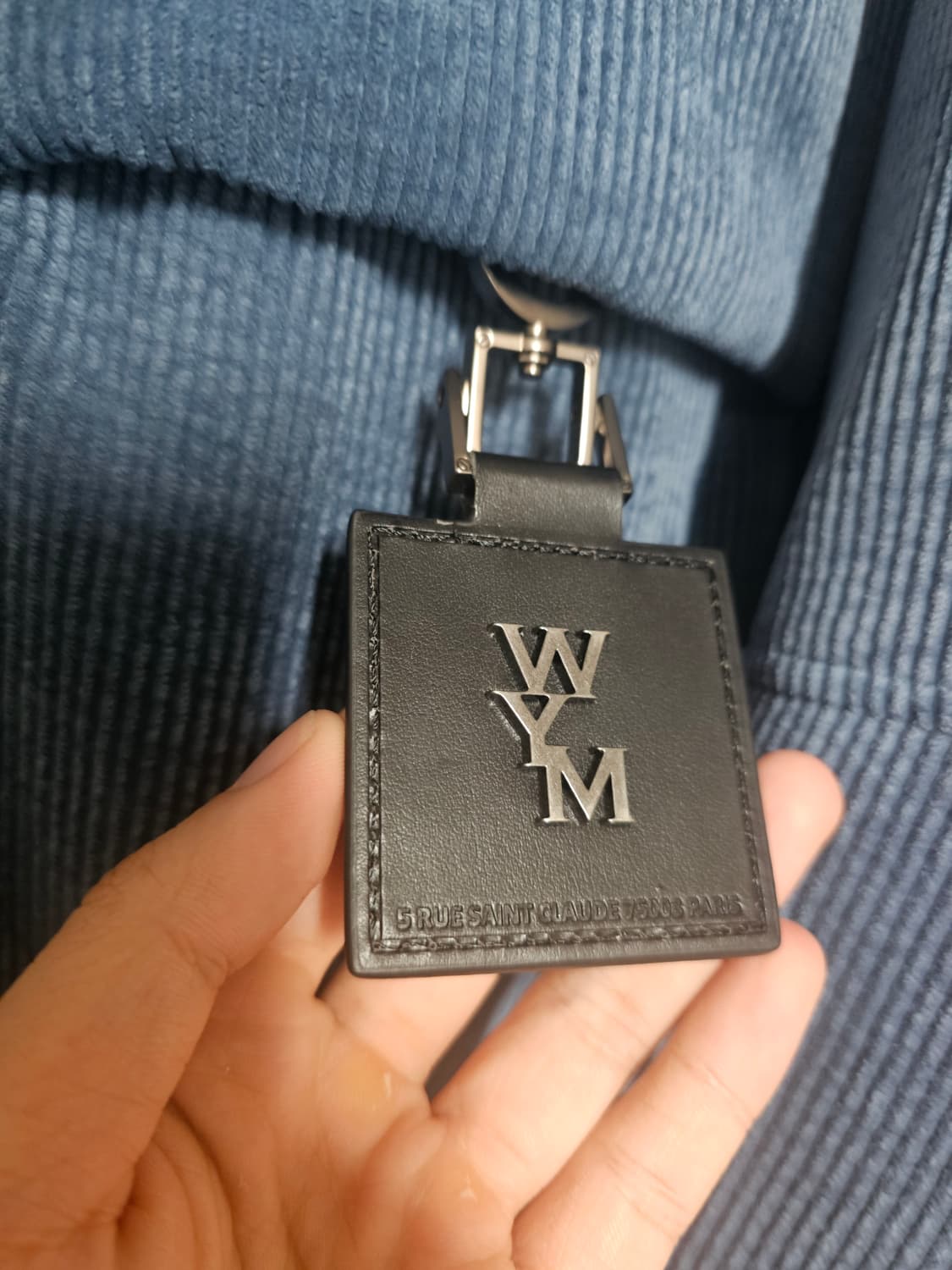 우영미 22fw 블루 코듀로이 구스다운 48사이즈(105오버) 상품이미지2