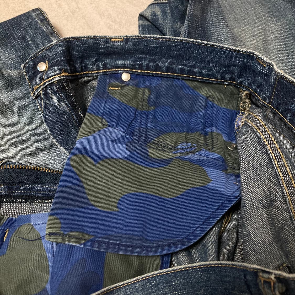 APEE 베이프스타 프린트 데님 상품이미지6