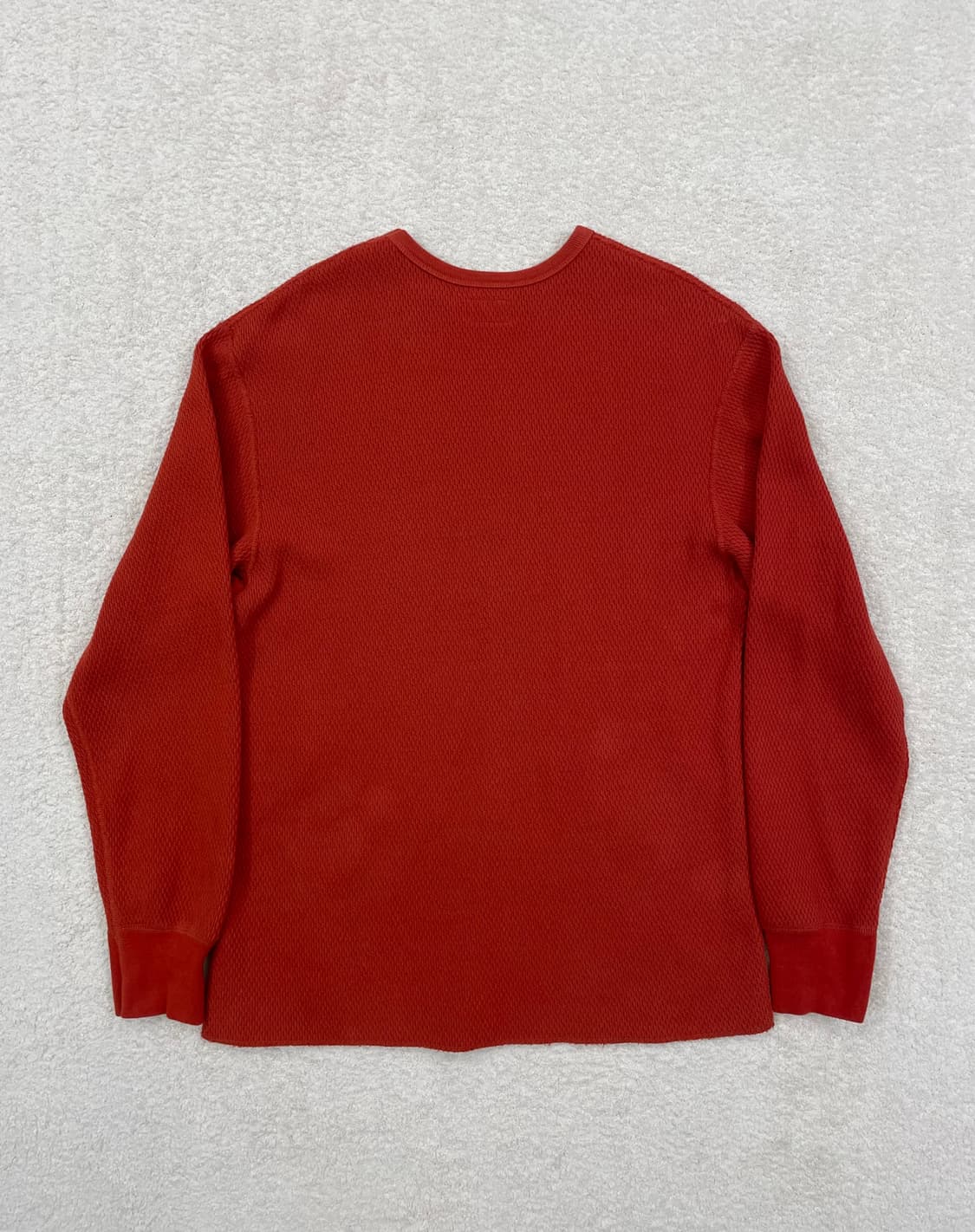 23FW 리얼맥코이 와플 써멀 롱슬리브 레드 [42 / XL] 상품이미지3