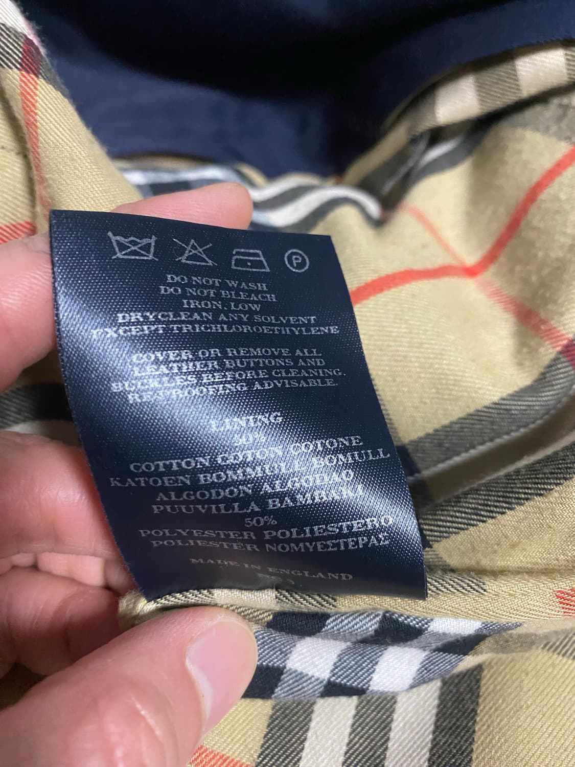 롱랭스 노바체크 울 라이너 내피 버버리 트렌치코트 급처 상품이미지9