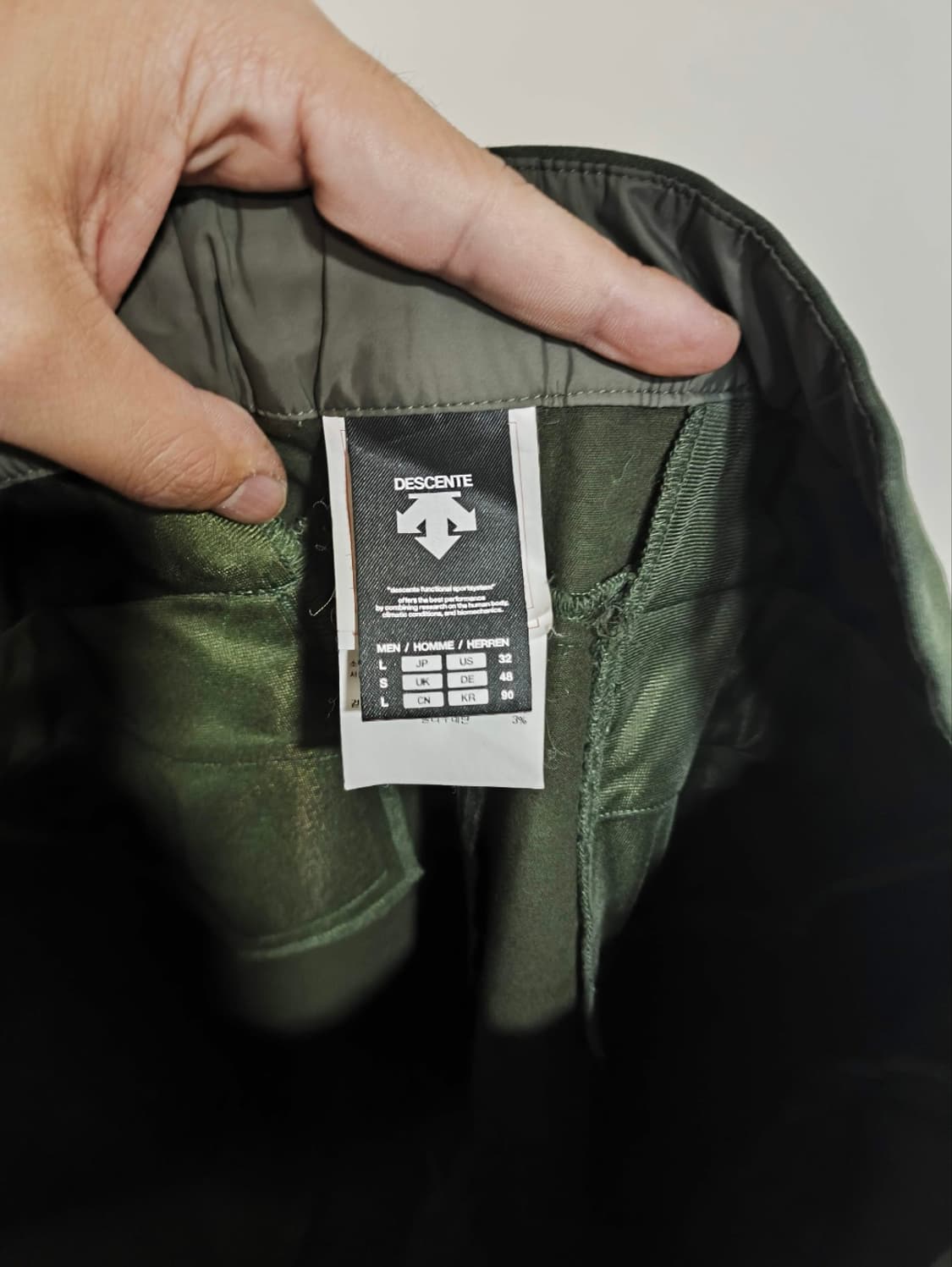 36 데상트 바지 진카키 상품이미지5