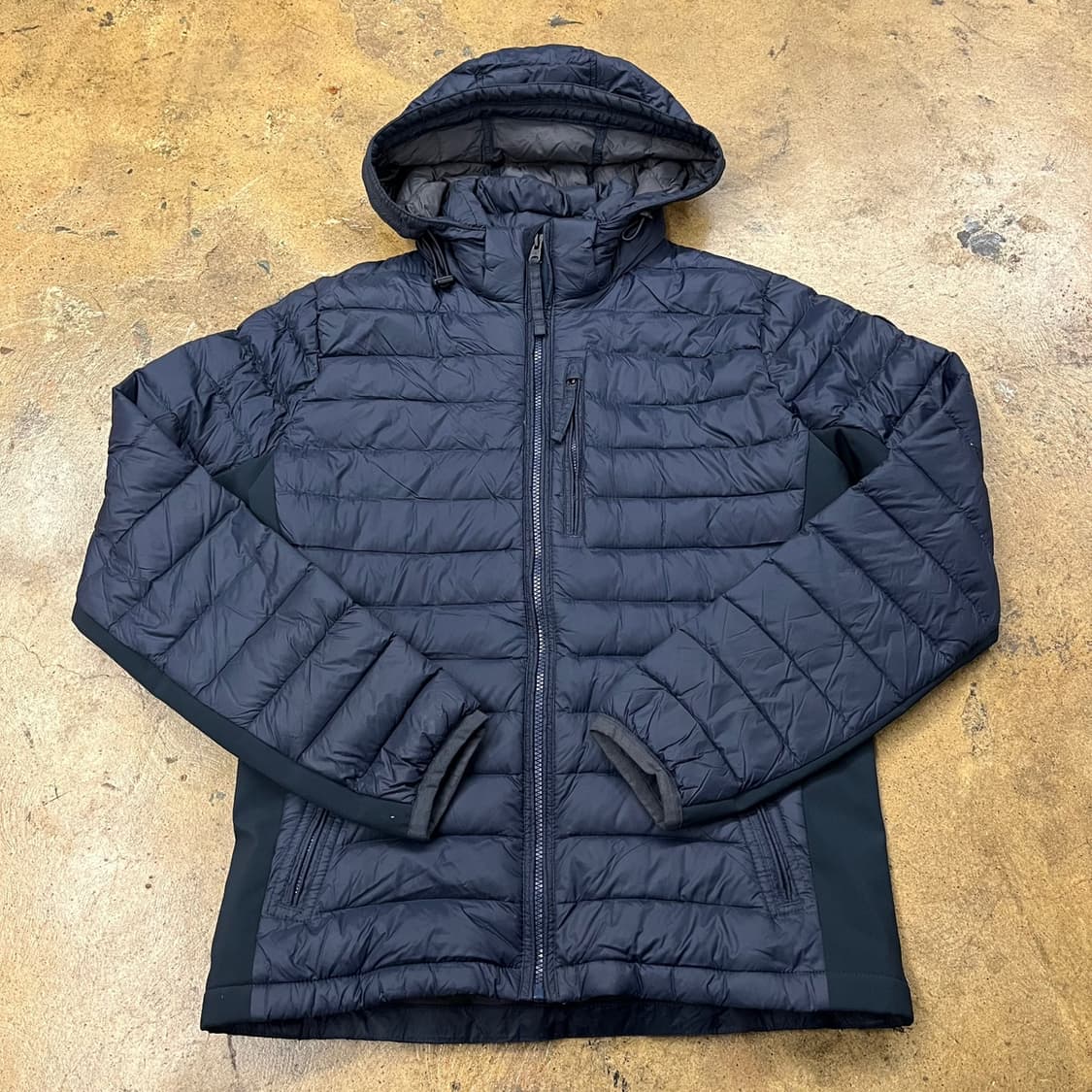 [정품/S] 아베크롬비 네이비 후드 패딩 점퍼 b14 상품이미지2