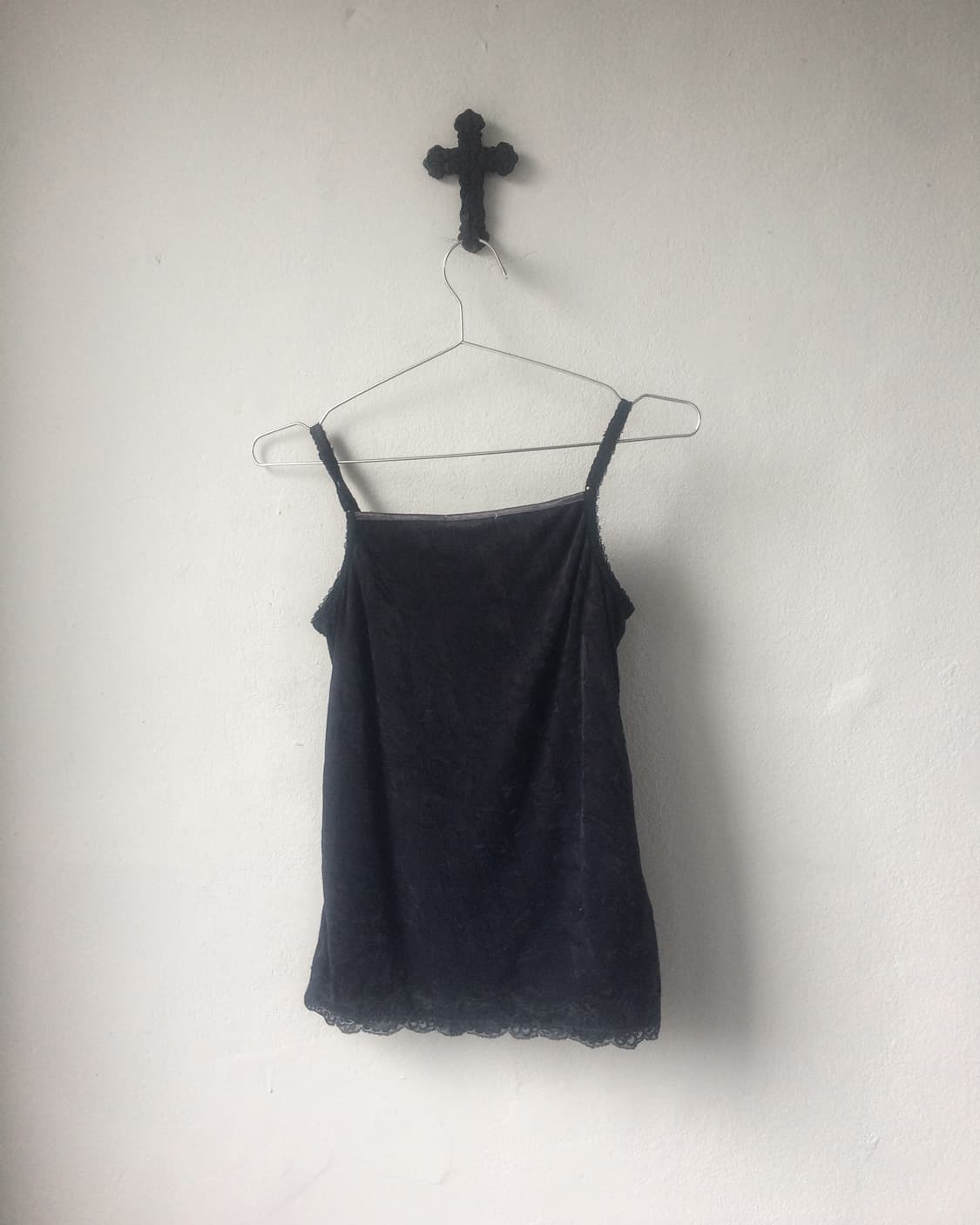 Lace point velvet sleeveless 상품이미지2