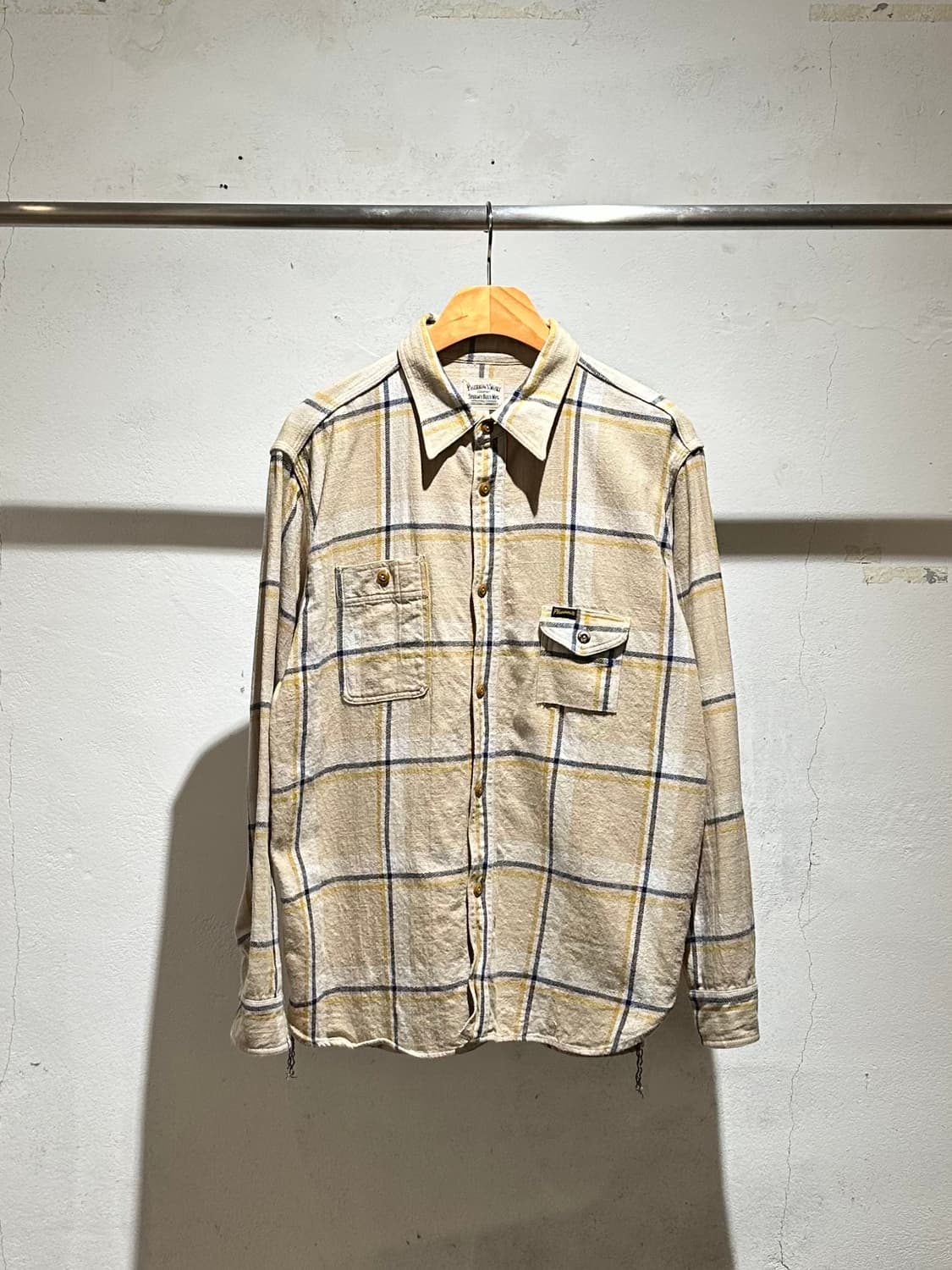 Pherrows Light Fannel Check Shirt 상품이미지1