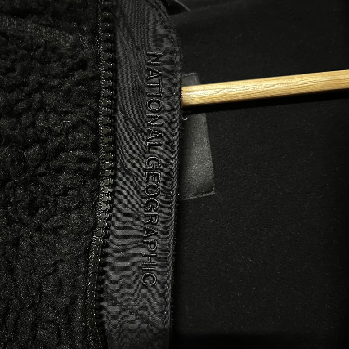 내셔널지오그래픽 블랙 후리스 집업 XL 상품이미지5