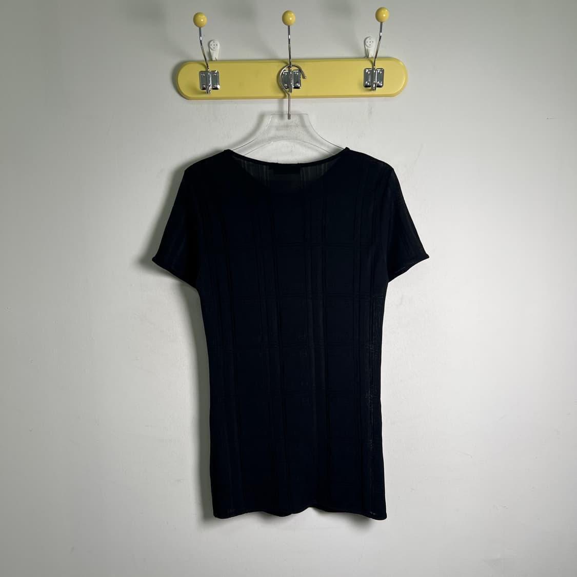Fendi 펜디 빈티지 주카 섀도우 시스루 반팔 티셔츠 42 상품이미지3