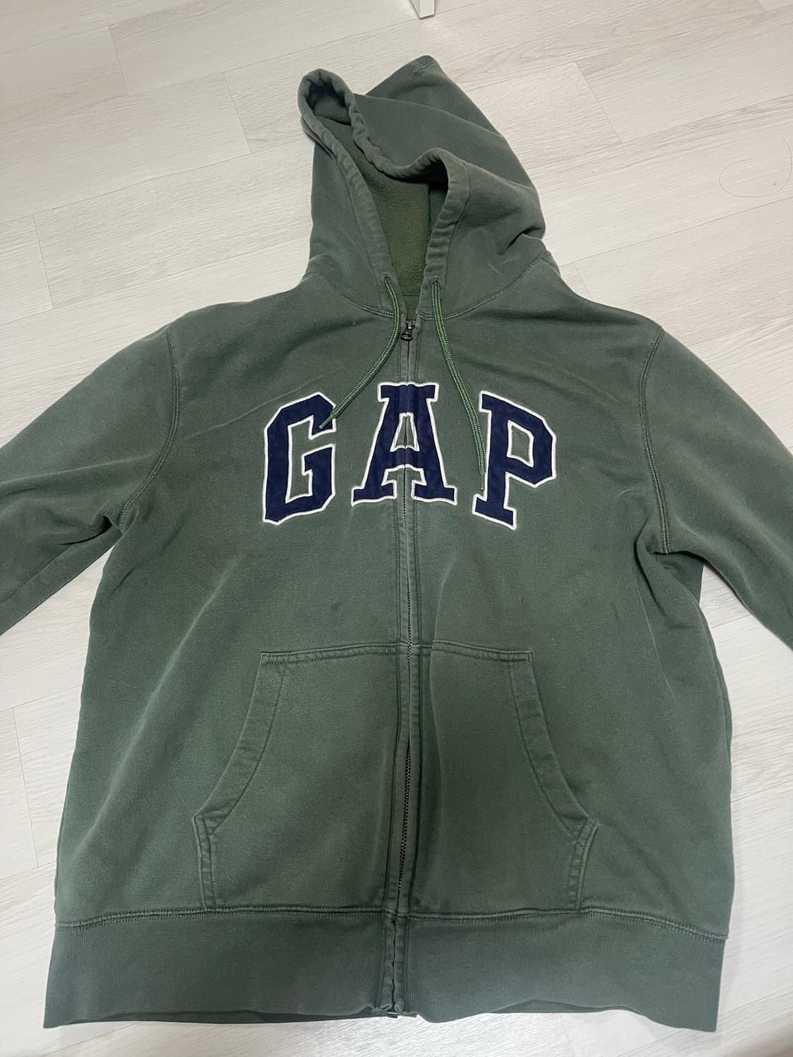 갭 후드집업 카키 상품이미지1
