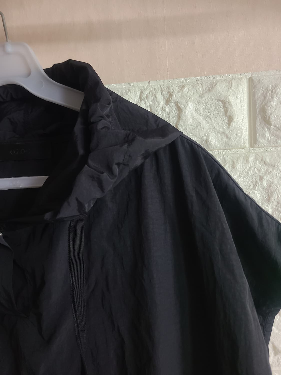 OZOC 블랙 후드 나시 바람막이 상품이미지2