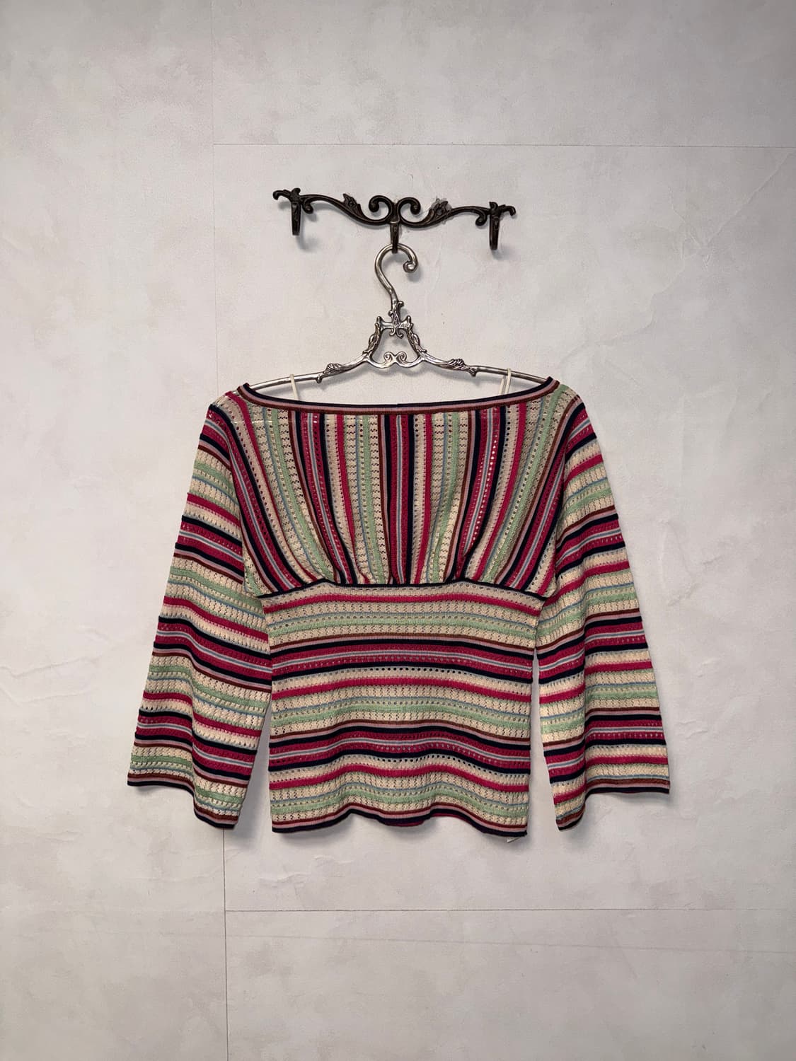 Missoni pink green offshoulder corset 니트 상품이미지6