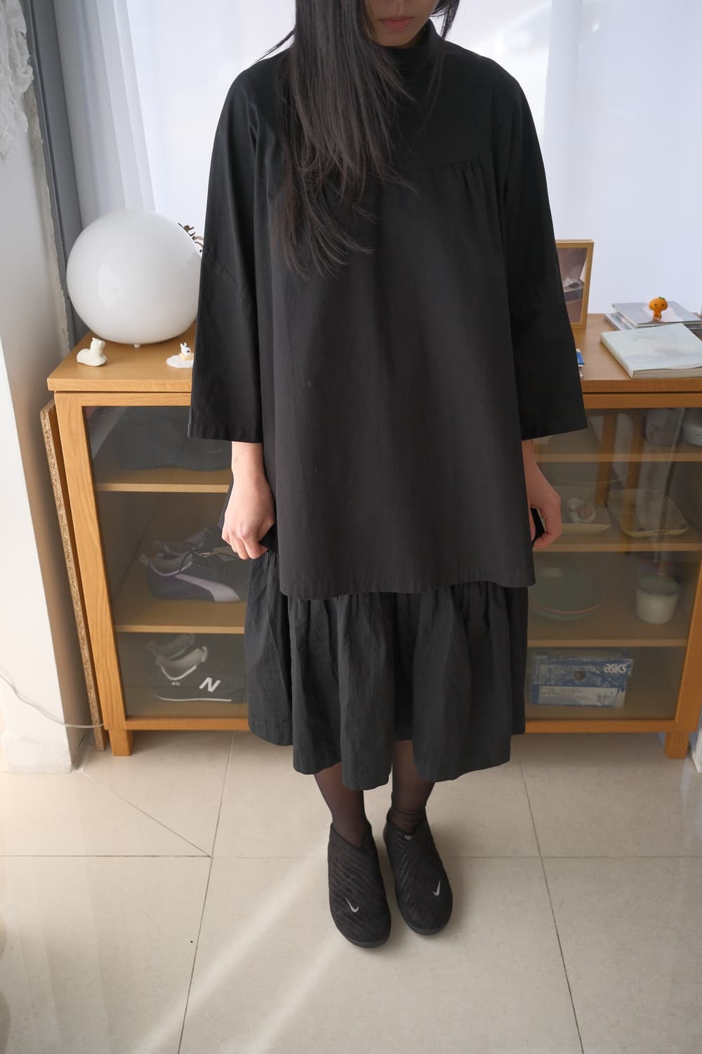 Band collar blouse 상품이미지2