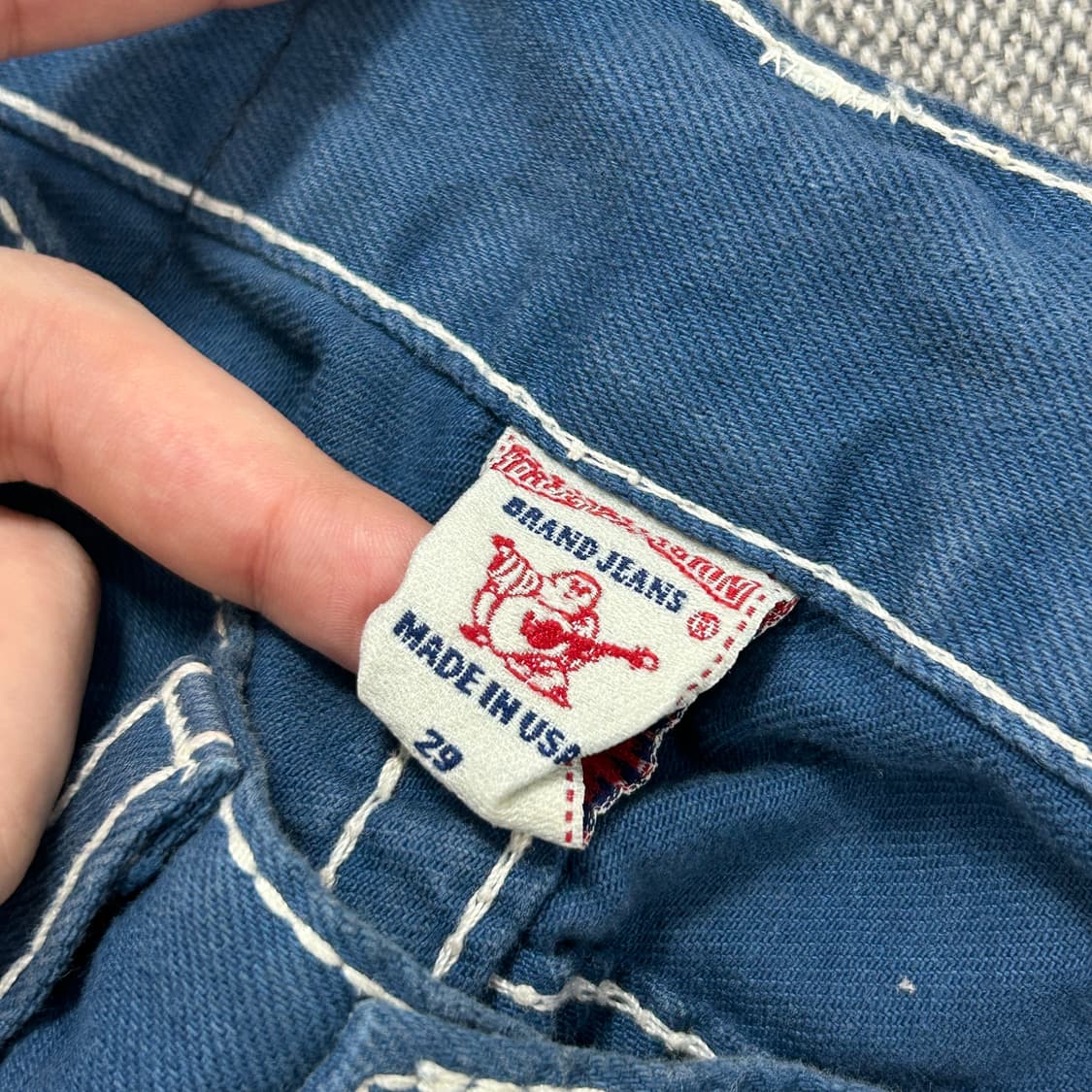 트루릴리전 섹션 스트레이트 데님팬츠(29) 상품이미지5