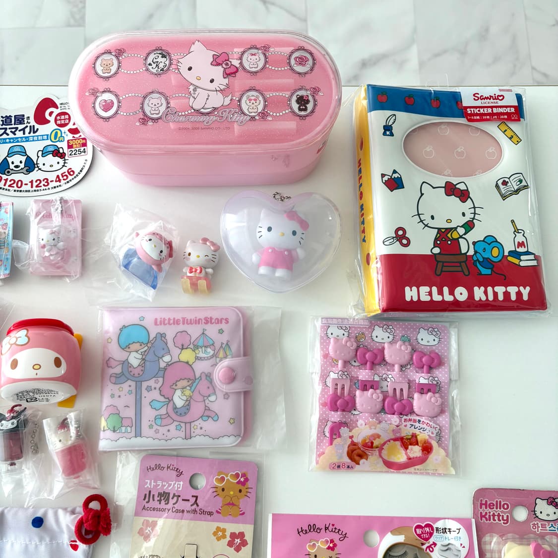 산리오 키티 챠미키티 키키라라 랜덤피규어 가챠 다이어리 파우치 태닝키티  상품이미지3