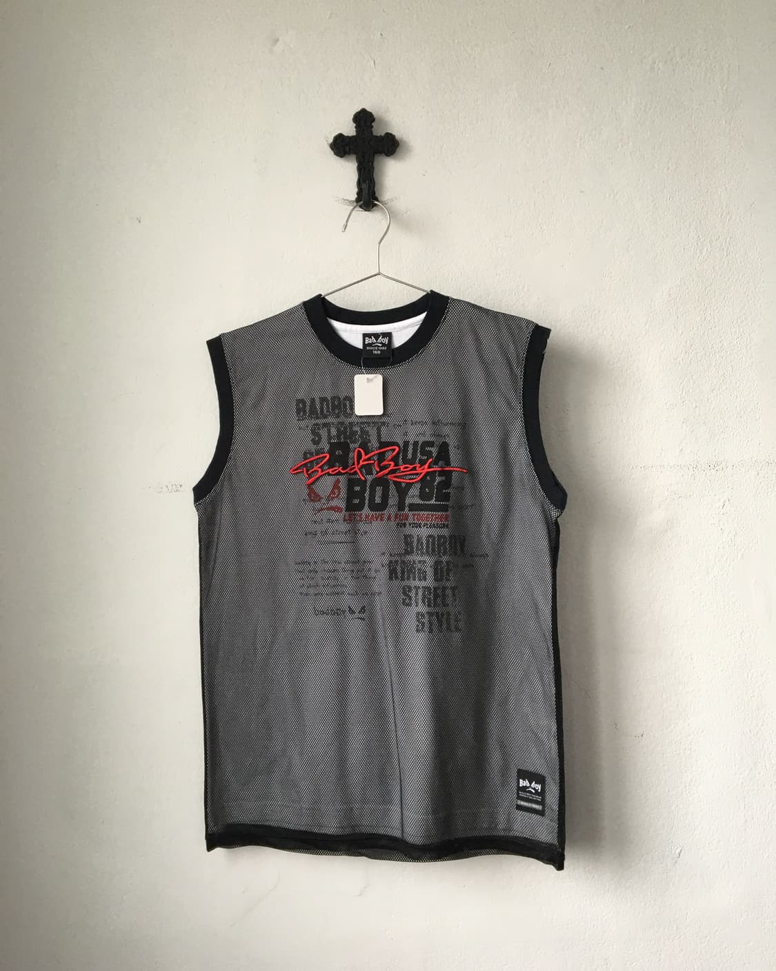 Bad boy mesh layered sleeveless 상품이미지2