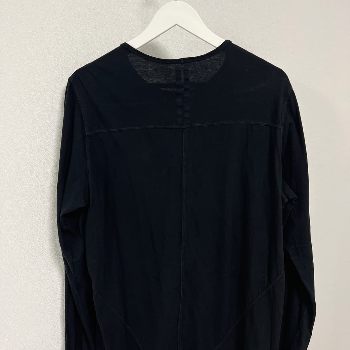 릭오웬스 14SS 다크쉐도우 절개 레벨 긴팔 티셔츠 롱슬리브 블랙 상품이미지6