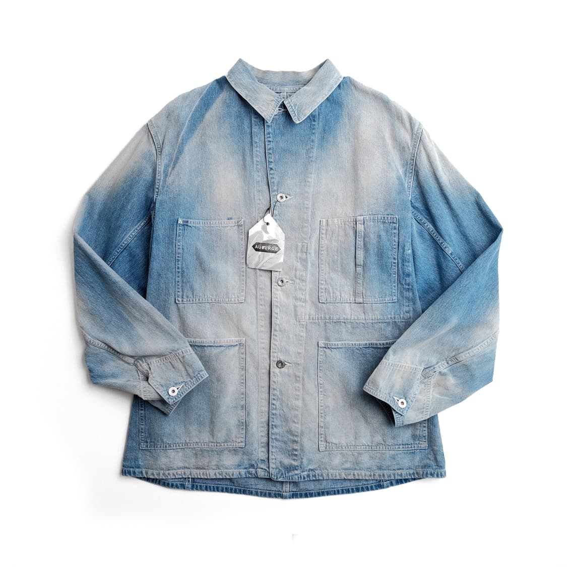 AUBERGE Dino BL 44사이즈 데님 선번 블리치 자켓 오베르주 상품이미지4
