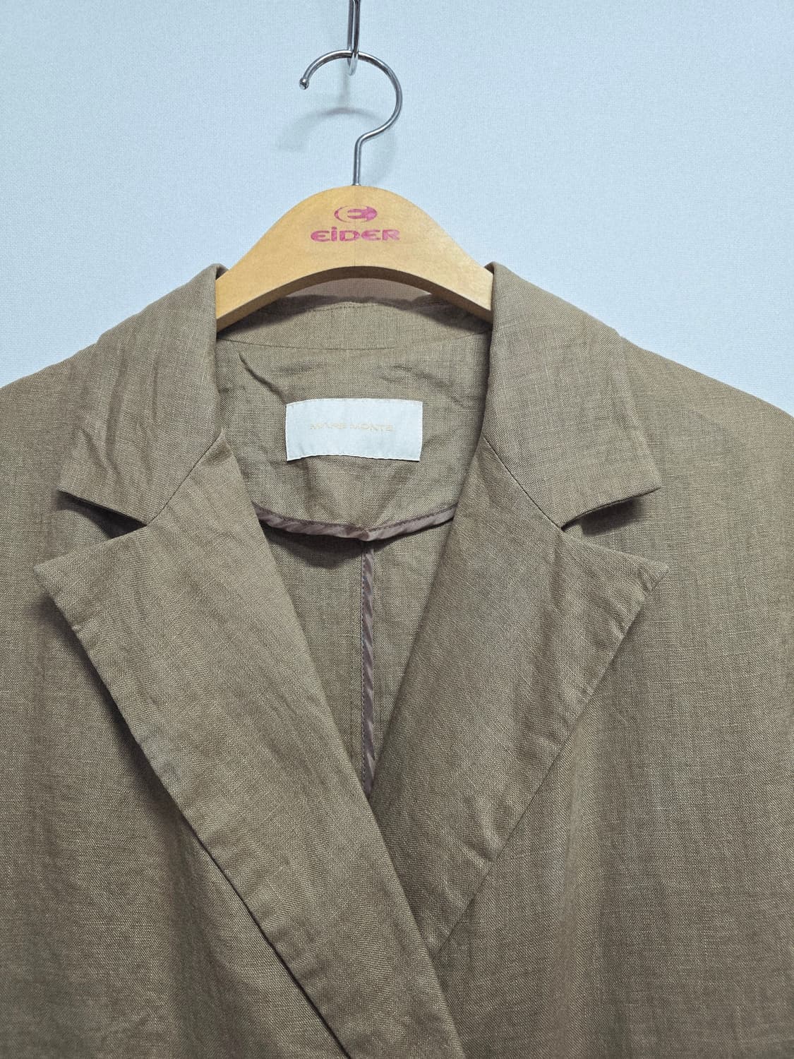 mare monte 브라운 하프 린넨 자켓 상품이미지2