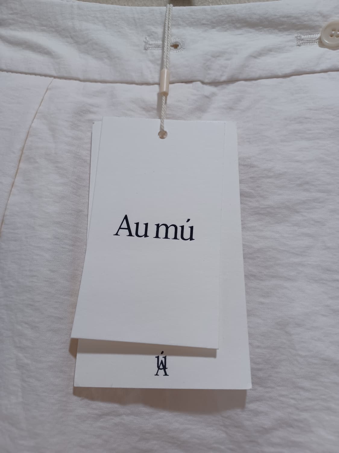 aumuu 오뮤 아이보리색 와이드팬츠  상품이미지3