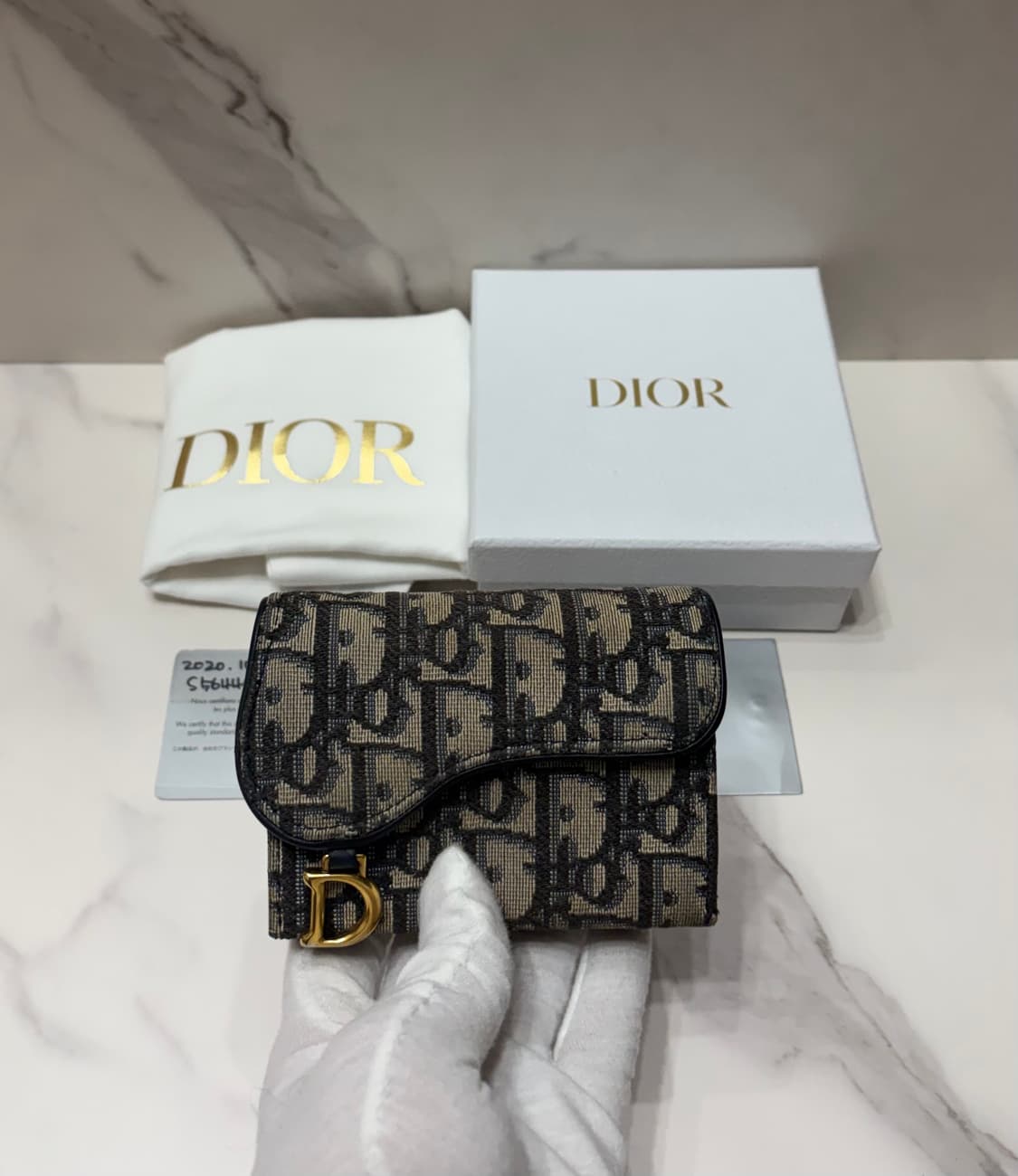 [정품] 디올 오블리크 새들 아코디언 카드지갑 상품이미지1