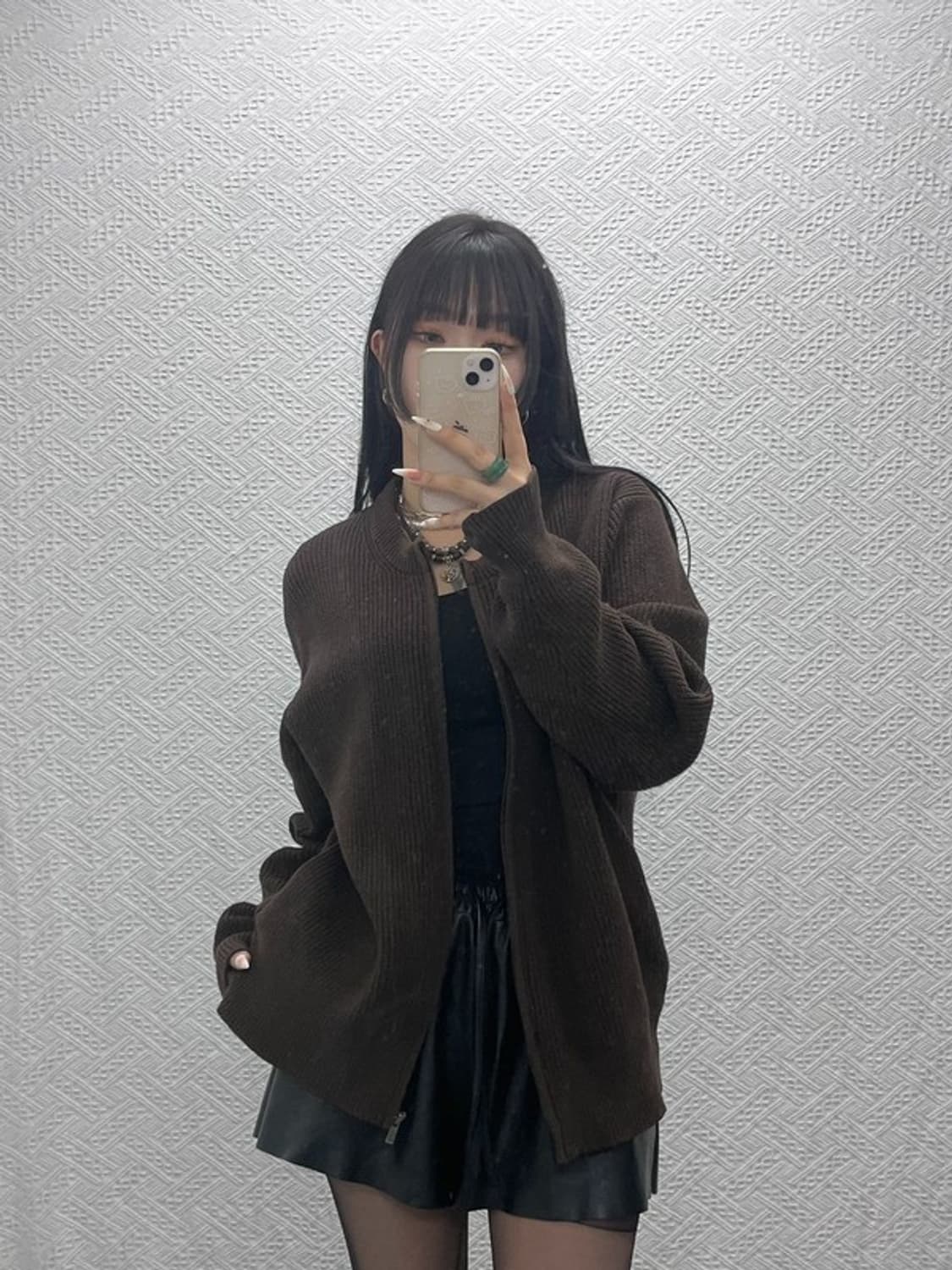 유니클로 빈티지 모던 캐주얼 시크 집업 가디건 XL C09414 상품이미지2