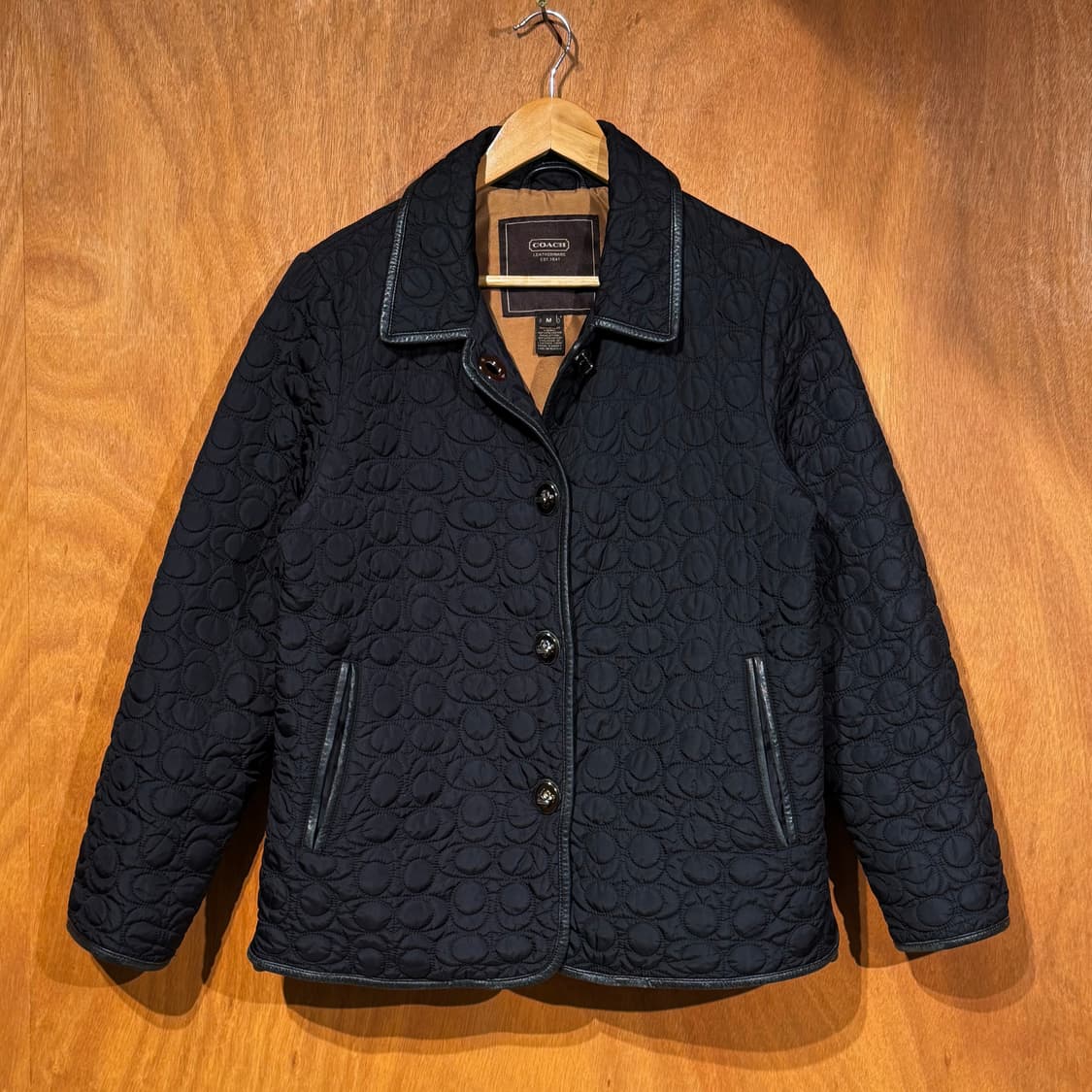 Coach 코치 여성 cc로고 퀼팅 자켓 M 상품이미지1