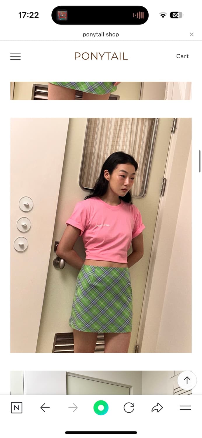 포니테일 칵테일 미니 스커트 상품이미지3