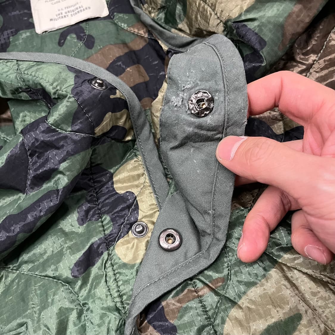 알파인더스트리 밀리터리 퀼팅 자켓 (100) 상품이미지3