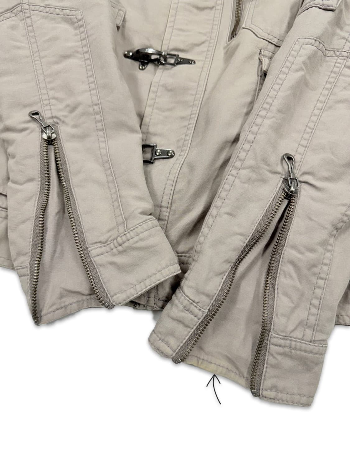 빈티지 Nicole Club for Men 베이지 후크 자켓 상품이미지6