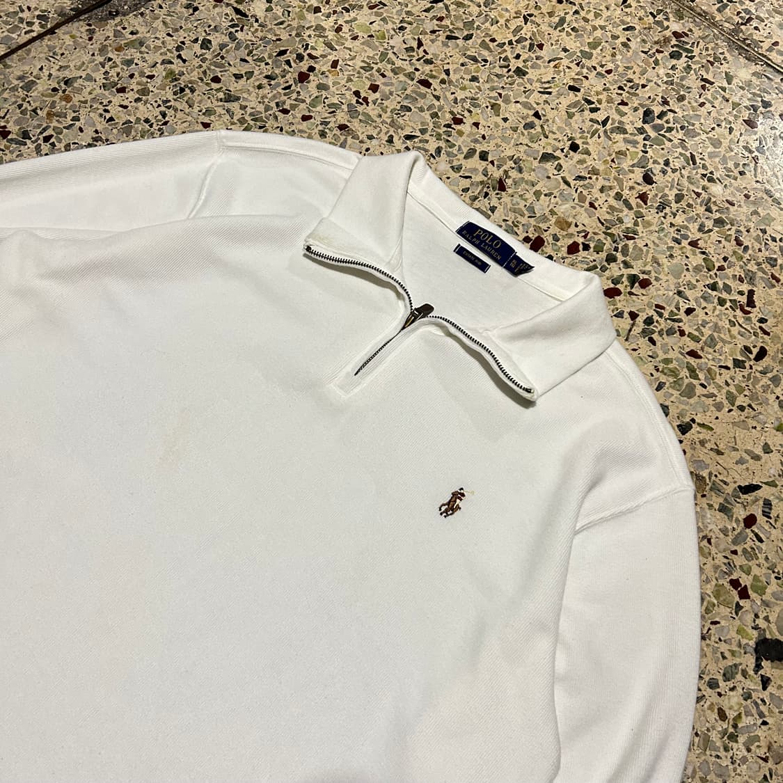 폴로 랄프로렌(POLO RalphLauren)화이트 반집업 니트 상품이미지2