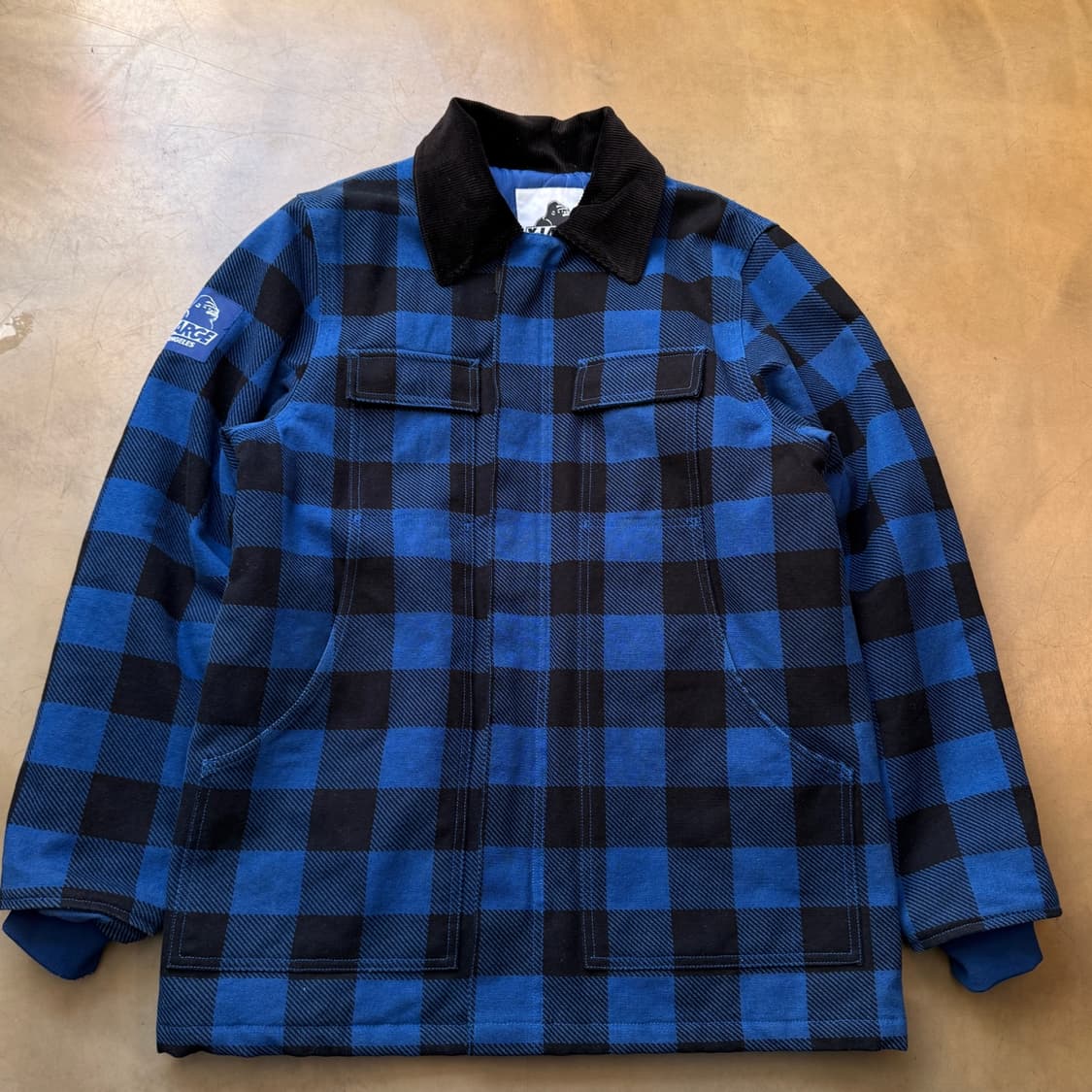 엑스라지 체크패턴 탈부착 후드파카 상품이미지5