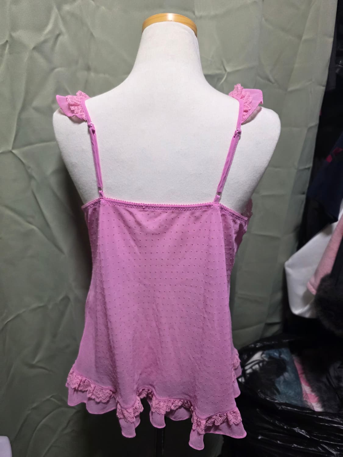 갸루 슬립 나시 도트 상품이미지3