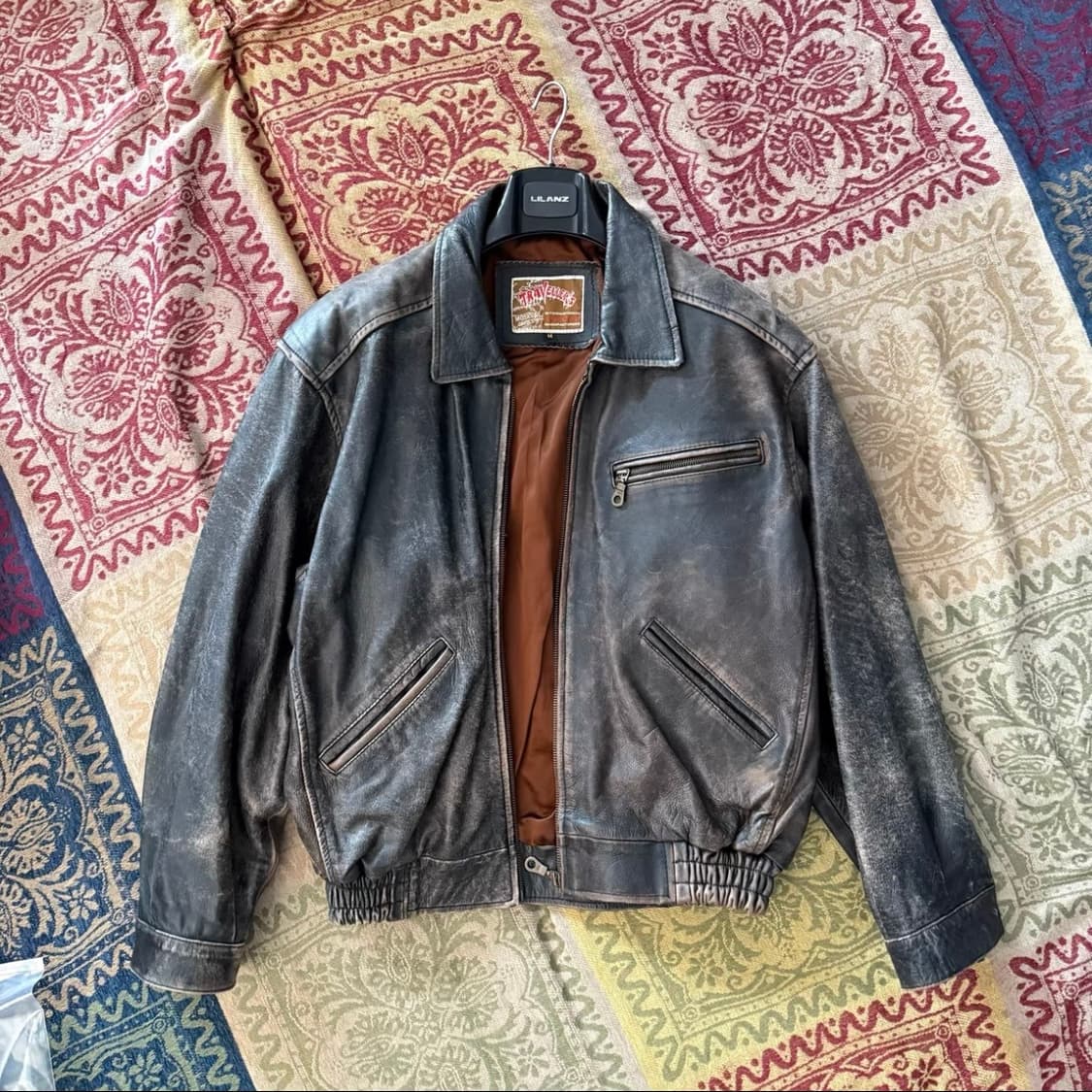 빈티지 스타일 1930's 밴디트 카우하이드 레더 자켓 상품이미지1