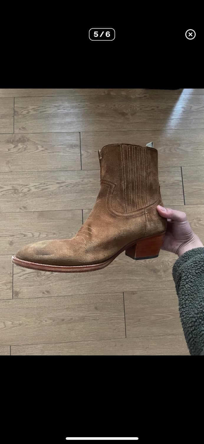 길프 Molko 45 Cuban boot in Calfsuede Tan 상품이미지5