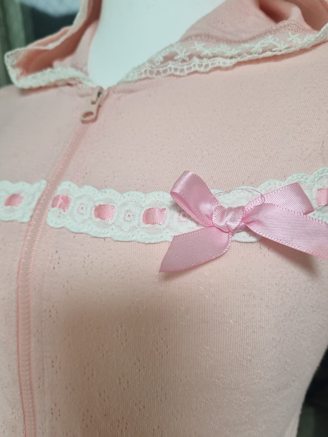 히메갸루 리본 하트포켓 후드집업 리즈리사 엑시즈팜 트랄라라 잉그니 상품이미지4