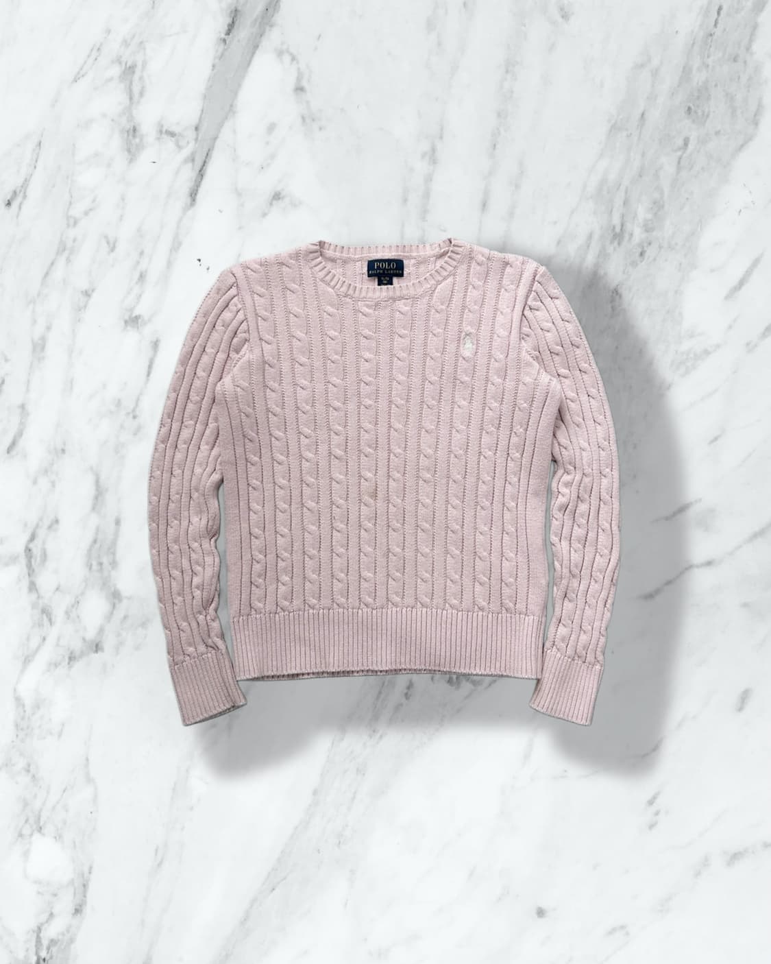 폴로 랄프로렌 핑크 케이블 니트 상품이미지1