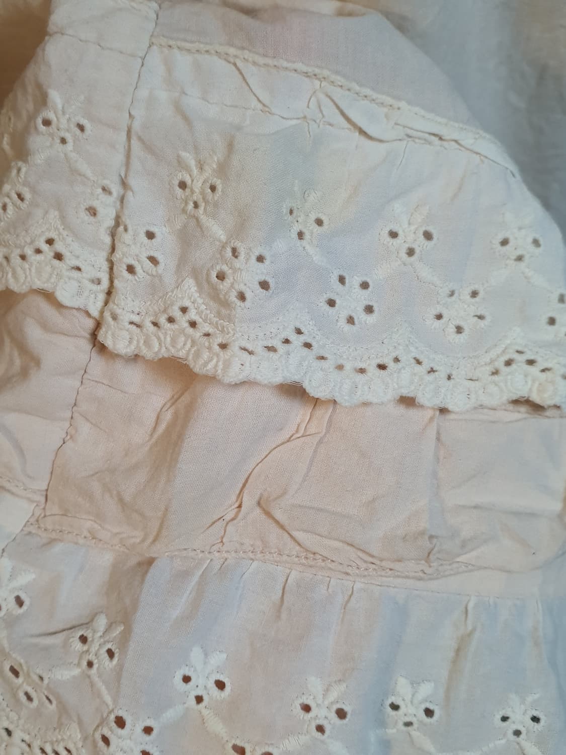 [모리걸] 레이스 롱 슬립 원피스 아이보리 상품이미지3