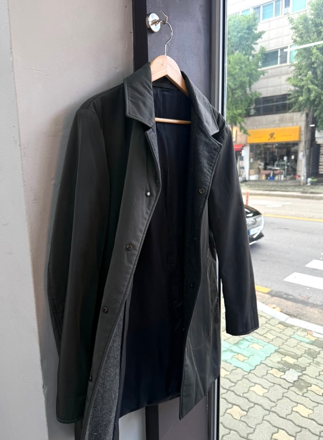 100/ 타임옴므 카라넥 패딩 코트 자켓 상품이미지5