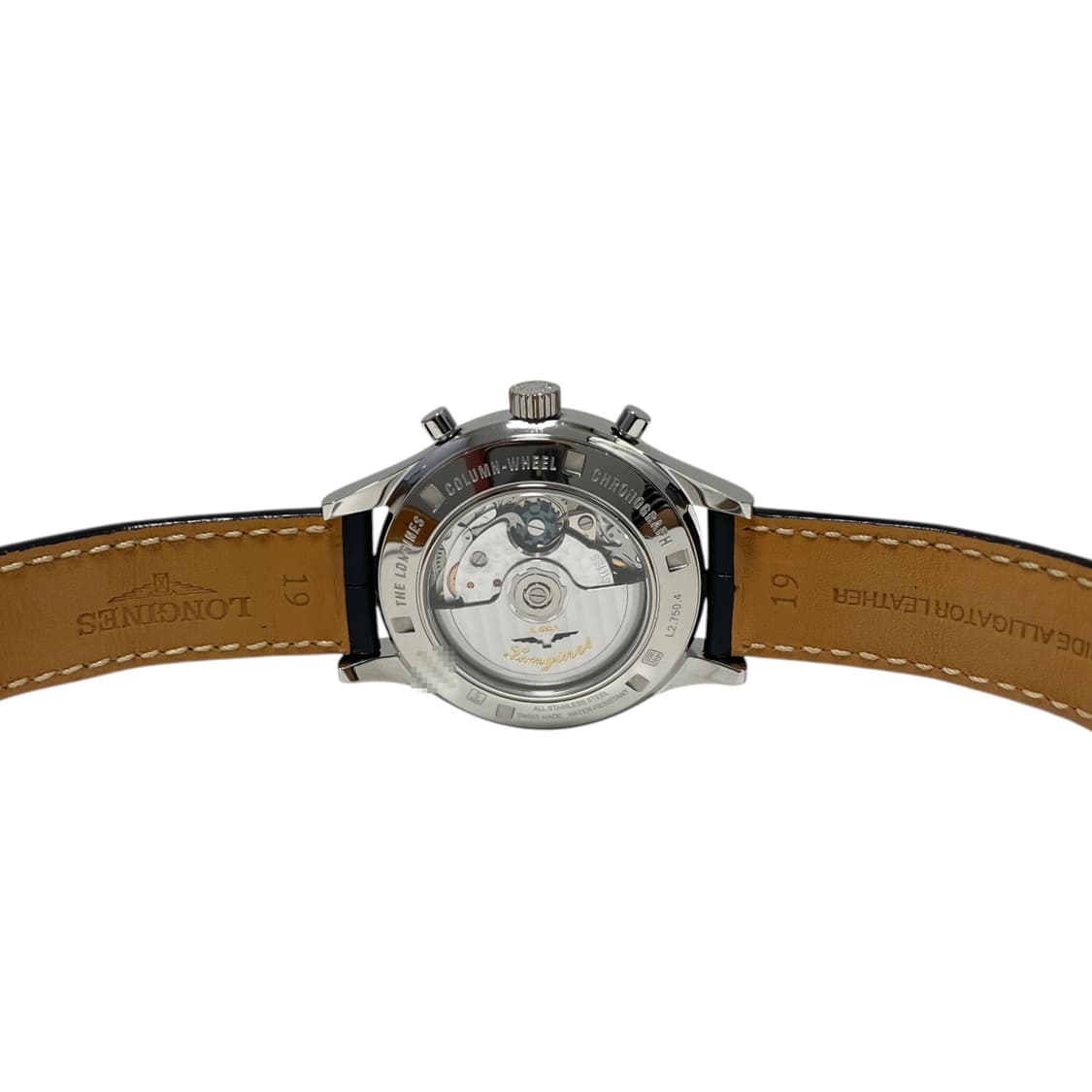론진 L2.750.4 칼럼 휠 크로노그래프 가죽 밴드 시계H00246 상품이미지5