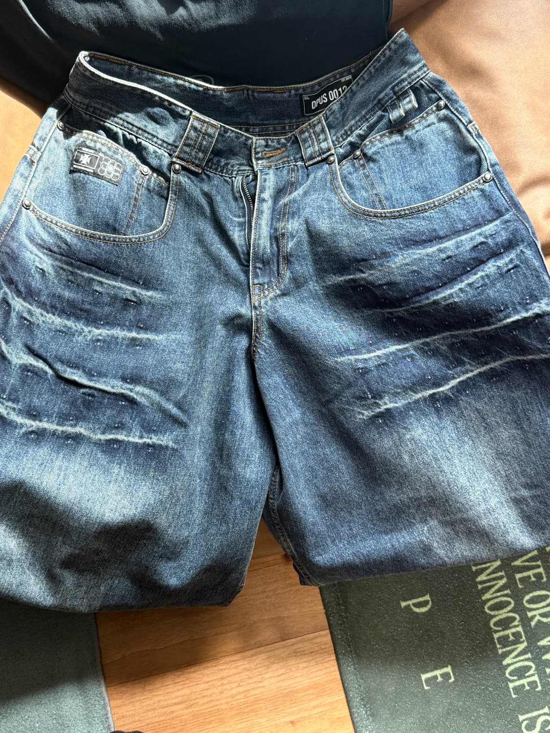 opus0012 CLAWED MELTED DENIM PANT (L) 상품이미지2