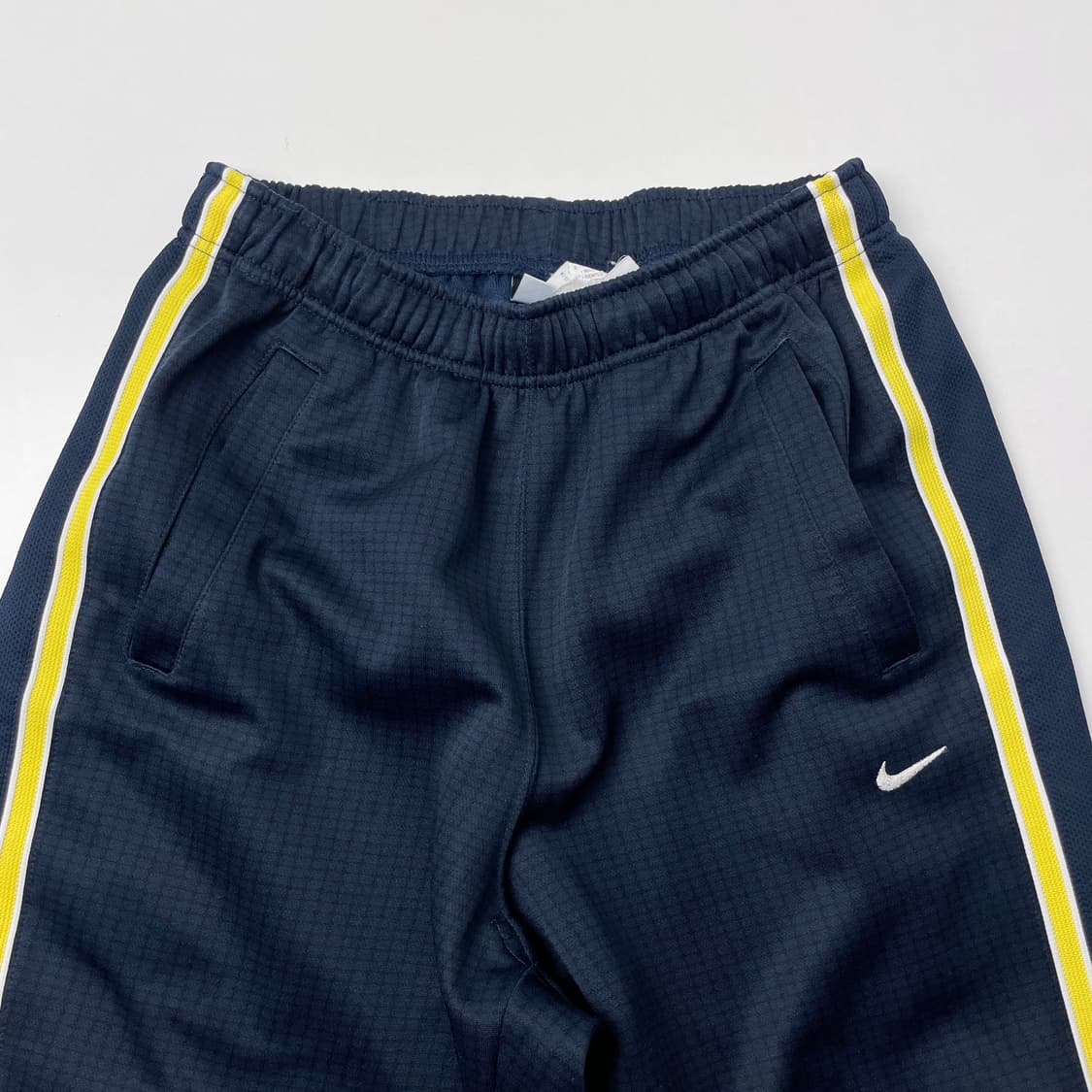 00s 나이키 트레이닝 바지 네이비 옐로우 사이드라인 팬츠 상품이미지3