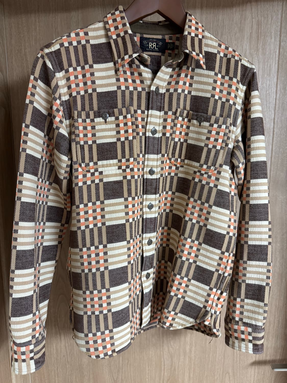 더블알엘(RRL) 플래드 자카드 워크 셔츠 S사이즈 상품이미지2