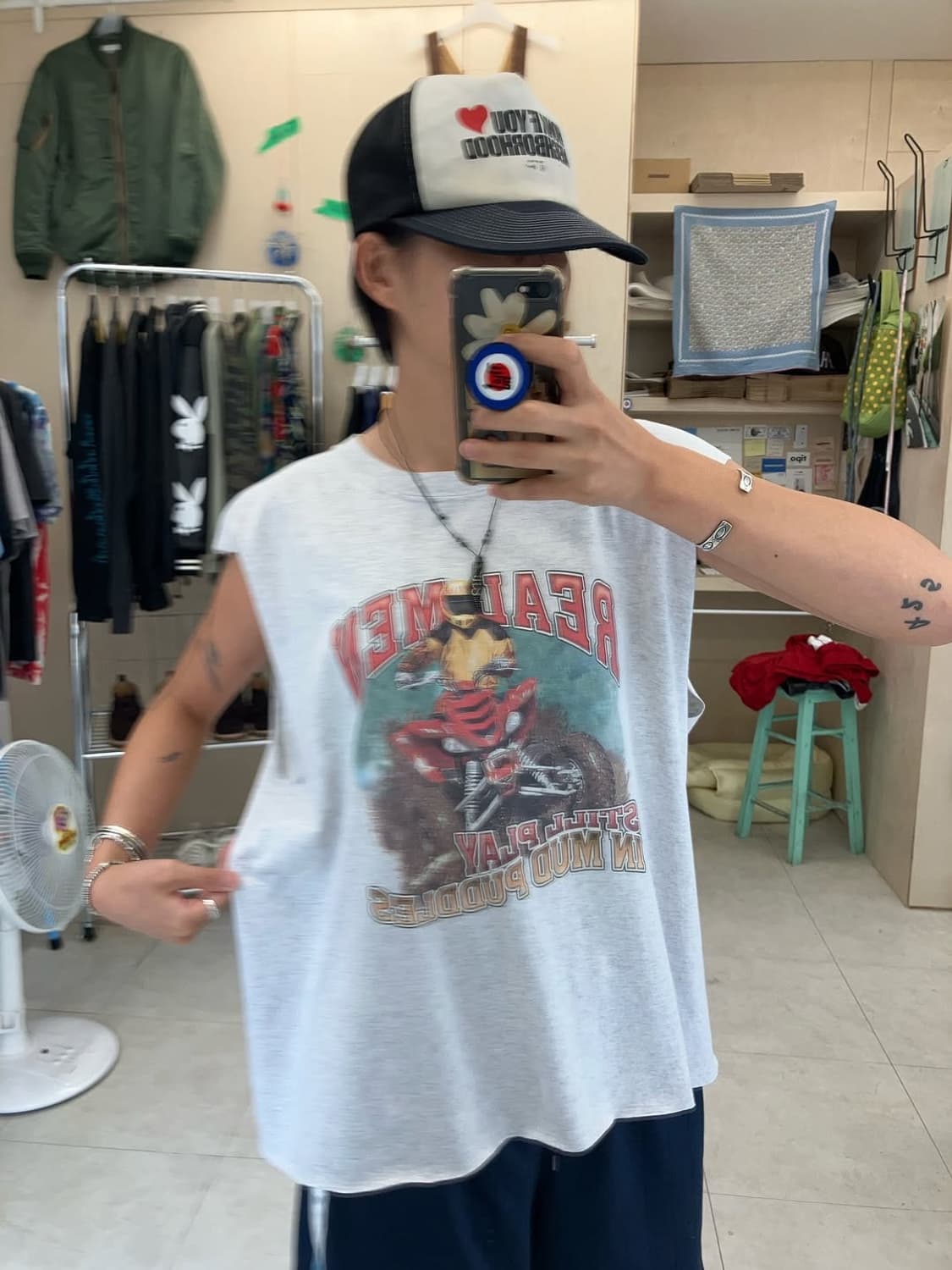Gildan cutting sleeveless  상품이미지1