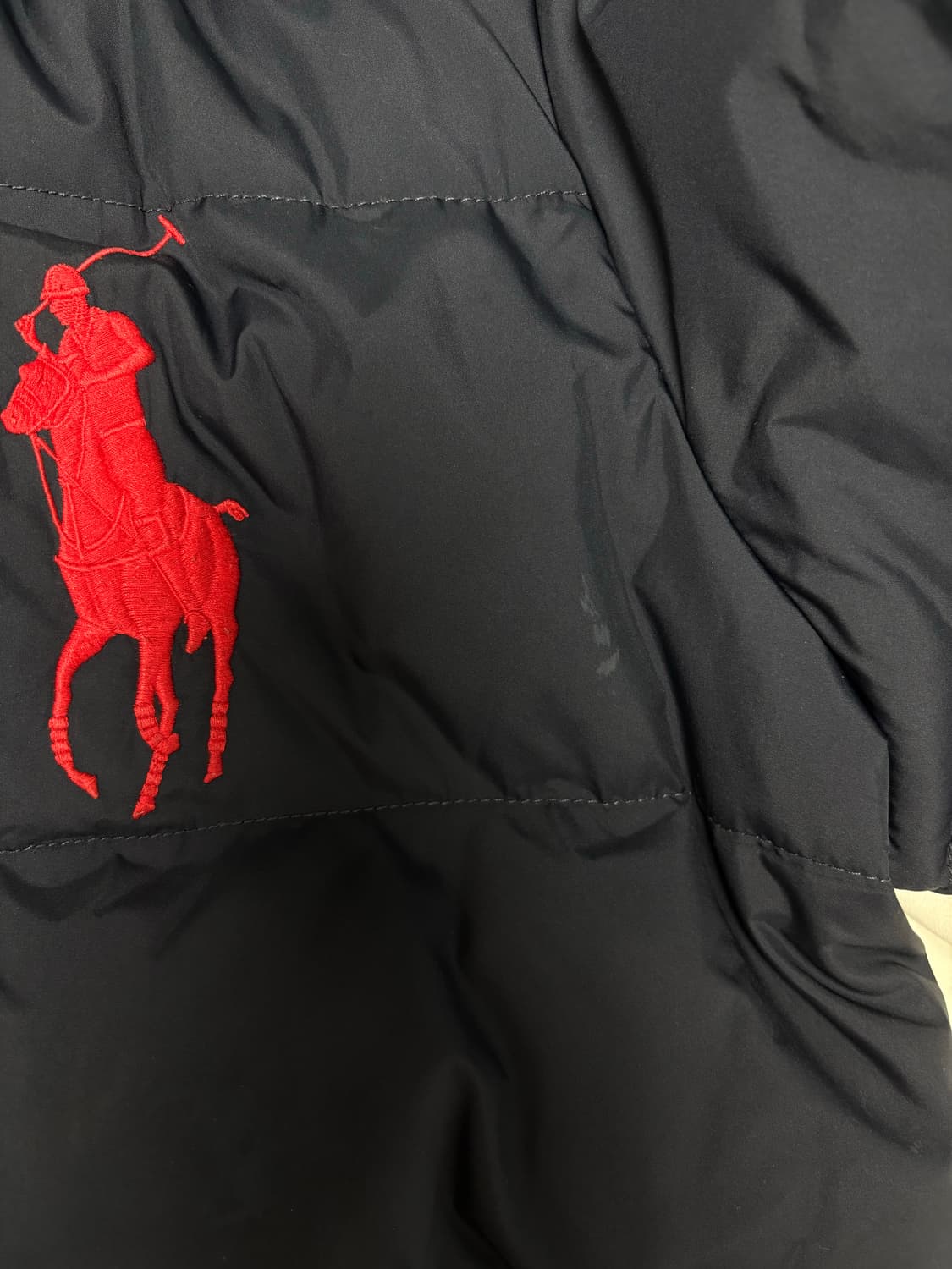 폴로 빅포니 패딩 네이비 M 상품이미지3