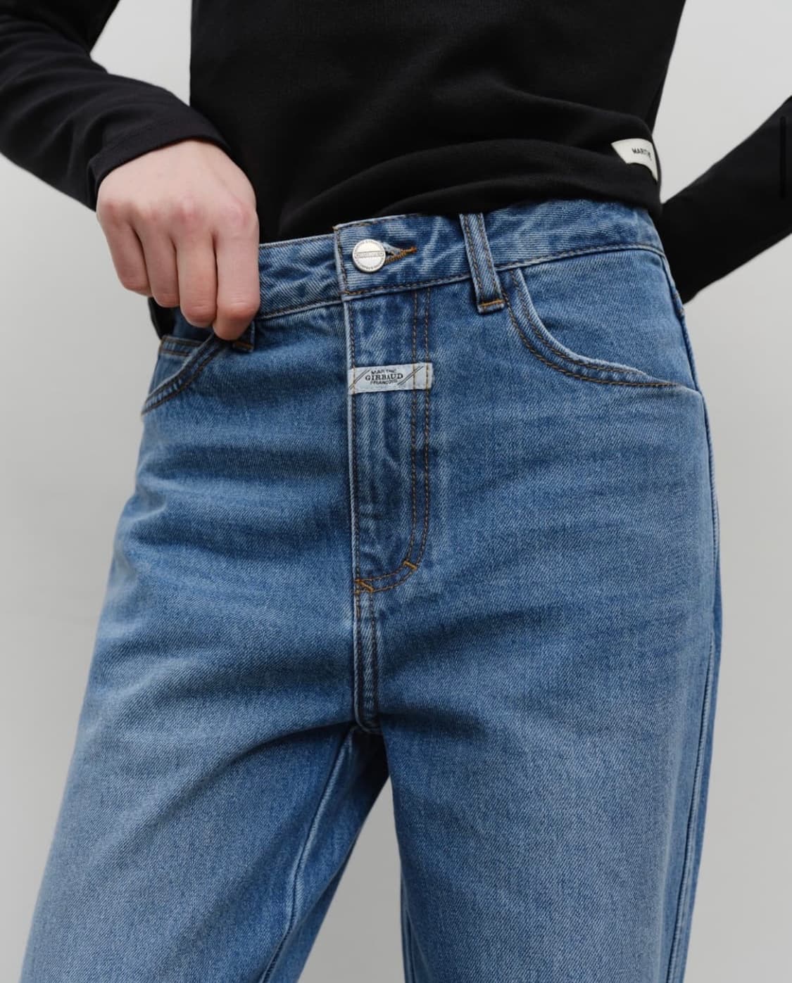 마리떼 프랑소와 저버 마리떼W 하이스트레이트 데님 팬츠 블루 28사이즈 상품이미지1