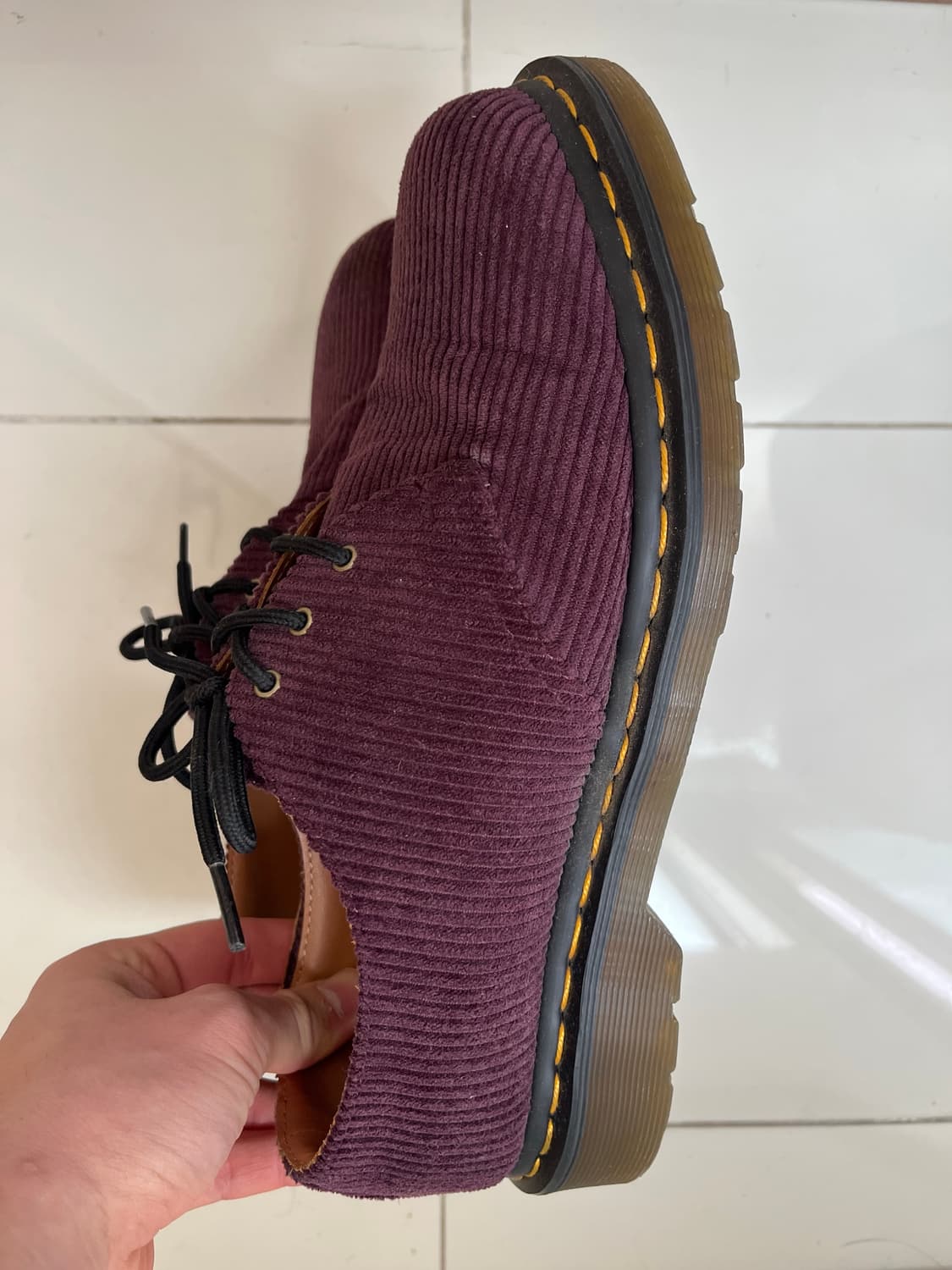 닥터마틴 1461 코듀로이 퍼플 상품이미지2