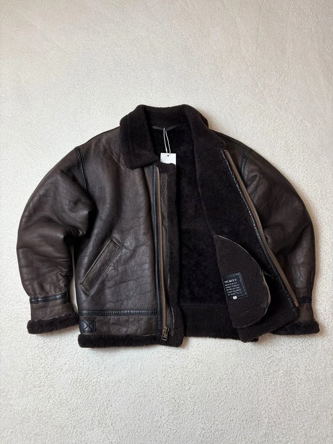 Selctede 90's B-3 양가죽 무스탕 자켓 PN6619 상품이미지2