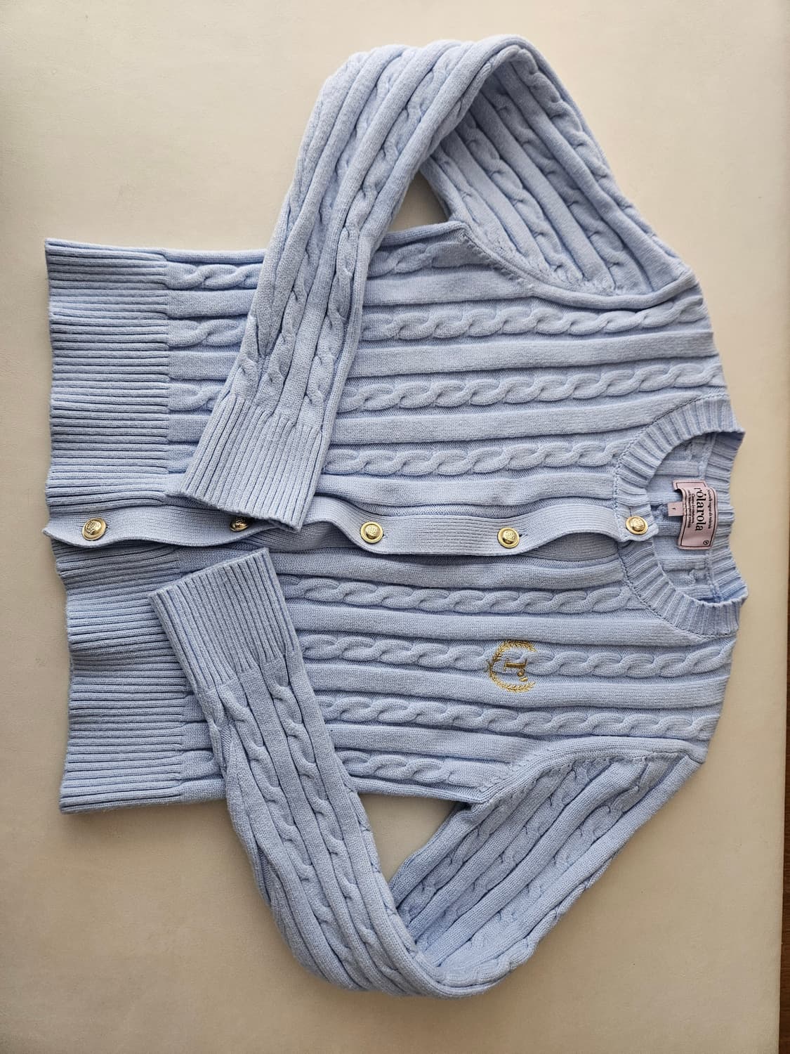 로라로라 케이블가디건 상품이미지1